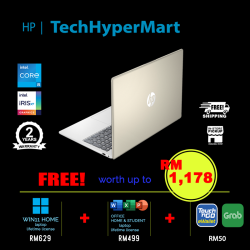 HP 15-fd0217TU 15.6" Laptop/ Notebook (i5-1334U, 8GB, 512GB, Intel Iris Xe, W11H, Off H&S)