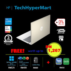 HP 15-fd0217TU-1-W11-EPP 15.6" Laptop/ Notebook (i5-1334U, 8GB, 1TB, Intel Iris Xe, W11H, Off H&S)