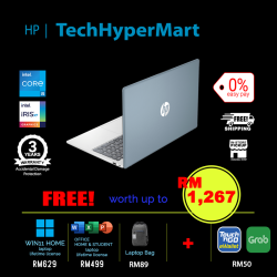 HP 15-fd0218TU-1-W11-EPP 15.6" Laptop/ Notebook (i5-1334U, 8GB, 512GB, Intel Iris Xe, W11H, Off H&S)