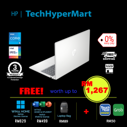 HP 15-fd0219TU-1-W11-EPP 15.6" Laptop/ Notebook (i5-1334U, 8GB, 1TB, Intel Iris Xe, W11H, Off H&S)