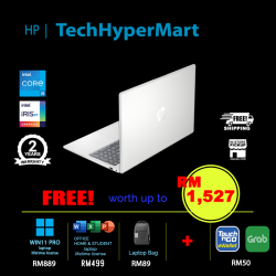 HP 15-fd0219TU-24-W11P 15.6" Laptop/ Notebook (i5-1334U, 24GB, 512GB, Intel Iris Xe, W11P, Off H&S)