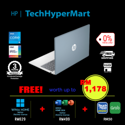 HP 15-fd0444TU-1-W11-EPP 15.6" Laptop/ Notebook (i5-1334U, 8GB, 1TB, Intel Iris Xe, W11H, Off Home 2024 + Off 365 Basic)
