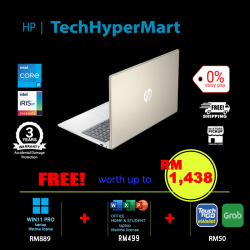 HP 15-fd0476TU-1-W11P-EPP 15.6" Laptop/ Notebook (i5-1334U, 8GB, 1TB, Intel Iris Xe, W11P, Off Home 2024 + Off 365 Basic)