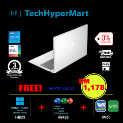 HP 15-fd0478TU-24-1-W11-EPP 15.6" Laptop/ Notebook (i5-1334U, 24GB, 1TB, Intel Iris Xe, W11H, Off Home 2024 + Off 365 Basic)