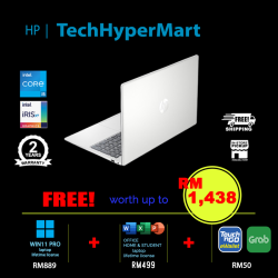 HP 15-fd0478TU-24-W11P 15.6" Laptop/ Notebook (i5-1334U, 24GB, 512GB, Intel Iris Xe, W11P, Off Home 2024 + Off 365 Basic)