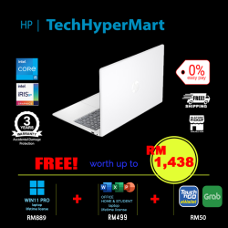 HP 15-fd0509TU-1-W11P-EPP 15.6" Laptop/ Notebook (i5-1334U, 8GB, 1TB, Intel Iris Xe, W11P, Off Home 2024 + Off 365 Basic)