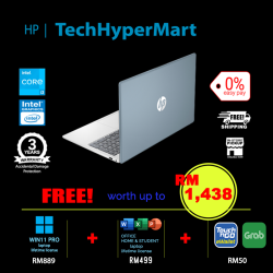 HP 15-fd0539TU-1-W11P-EPP 15.6" Laptop/ Notebook (i3-N305, 8GB, 1TB, Intel, W11P, Off Home 2024 + Off 365 Basic)