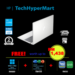 HP 15-fd0540TU-W11P 15.6" Laptop/ Notebook (i3-N305, 8GB, 512GB, Intel, W11P, Off Home 2024 + Off 365 Basic)