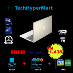 HP 15-fd1230TU-32-W11P 15.6" Laptop/ Notebook (Ultra 5 125H, 32GB, 512GB, Intel Arc, W11P, Off Home 2024 + Off 365 Basic)