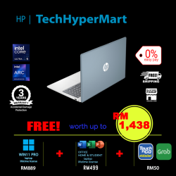 HP 15-fd1231TU-1-W11P-EPP 15.6" Laptop/ Notebook (Ultra 5 125H, 16GB, 1TB, Intel Arc, W11P, Off Home 2024 + Off 365 Basic)