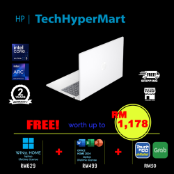 HP 15-fd1232TU 15.6" Laptop/ Notebook (Ultra 5 125H, 16GB, 512GB, Intel Arc, W11H, Off Home 2024 + Off 365 Basic)