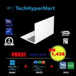 HP 15-fd1232TU-32-W11P 15.6" Laptop/ Notebook (Ultra 5 125H, 32GB, 512GB, Intel Arc, W11P, Off Home 2024 + Off 365 Basic)