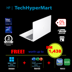 HP 15-fd1232TU-1-W11P-EPP 15.6" Laptop/ Notebook (Ultra 5 125H, 16GB, 1TB, Intel Arc, W11P, Off Home 2024 + Off 365 Basic)