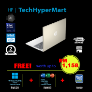 HP 15-fd2115TU 15.6" Laptop/ Notebook (Ultra 5 225U, 16GB, 512GB, Intel, W11H, Off Home 2024 + Off 365 Basic, AI)