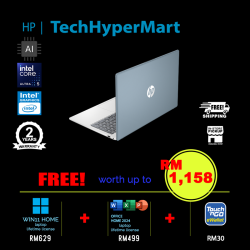 HP 15-fd2116TU 15.6" Laptop/ Notebook (Ultra 5 225U, 16GB, 512GB, Intel, W11H, Off Home 2024 + Off 365 Basic, AI)