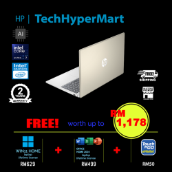 HP 15-fd2118TU 15.6" Laptop/ Notebook (Ultra 7 255U, 16GB, 512GB, Intel, W11H, Off Home 2024 + Off 365 Basic, AI)