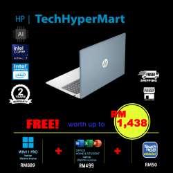 HP 15-fd2119TU-24-W11P 15.6" Laptop/ Notebook (Ultra 7 255U, 24GB, 512GB, Intel, W11P, Off Home 2024 + Off 365 Basic, AI)