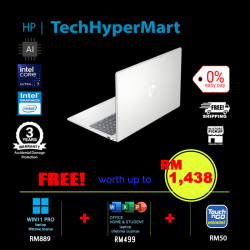 HP 15-fd2120TU-1-W11P-EPP 15.6" Laptop/ Notebook (Ultra 7 255U, 16GB, 1TB, Intel, W11P, Off Home 2024 + Off 365 Basic, AI)