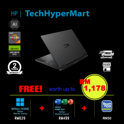 HP HyperX Omen 15-gb0187AX 15.3" Laptop/ Notebook (Ryzen 7 8745HX, 16GB, 512GB, NV RTX5050, W11H, Off Home 2024 + Off 365 Basic, 165Hz, AI)