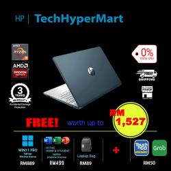 HP 15s-eq2195AU-1-W11P-EPP 15.6" Laptop/ Notebook (Ryzen 3 5300U, 8GB, 1TB, AMD Radeon, W11P, Off H&S)
