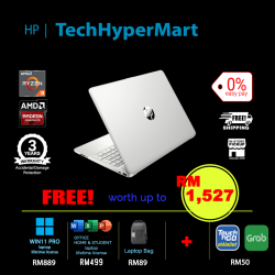 HP 15s-eq2197AU-1-W11P-EPP 15.6" Laptop/ Notebook (Ryzen 3 5300U, 8GB, 1TB, AMD Radeon, W11P, Off H&S)