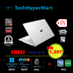 HP 15s-eq2197AU-1-W11-EPP 15.6" Laptop/ Notebook (Ryzen 3 5300U, 8GB, 1TB, AMD Radeon, W11H, Off H&S)