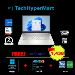 HP 15s-fq2538TU-W11P 15.6" Laptop/ Notebook (i7-1165G7, 8GB, 512GB, Intel Iris Xe, W11P, Off H&S)