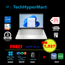 HP 15s-fq2538TU-32-1-W11P-EPP 15.6" Laptop/ Notebook (i7-1165G7, 32GB, 1TB, Intel Iris Xe, W11P, Off H&S)