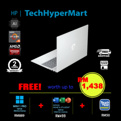 HP OmniBook 5 NGAI 16-ag1112AU-W11P 16" Laptop/ Notebook (Ryzen AI 5 330, 16GB, 512GB, AMD Radeon, W11P, Off Home 2024 + Off 365 Basic, AI Chip)