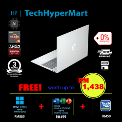 HP OmniBook 5 NGAI 16-ag1112AU-1-W11P-EPP 16" Laptop/ Notebook (Ryzen AI 5 330, 16GB, 1TB, AMD Radeon, W11P, Off Home 2024 + Off 365 Basic, AI Chip)