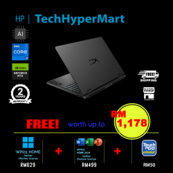 HP HyperX Omen 16-am2163TX 16" Laptop/ Notebook (i7-14650HX, 16GB, 512GB, NV RTX5060, W11H, Off Home 2024 + Off 365 Basic, 240Hz, AI)