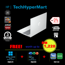 HP OmniBook 5 16-bc1011AU-1-W11-EPP 16" Laptop/ Notebook (Ryzen 7 8840U, 16GB, 1TB, AMD Radeon, W11H, Off Home 2024 + Off 365 Basic, AI Chip)
