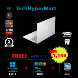 HP OmniBook 5 NGAI 16-bp0057AU 16" Laptop/ Notebook (Ryzen AI 5 330, 16GB, 512GB, AMD Radeon, W11H, Off Home 2024 + Off 365 Basic, AI)