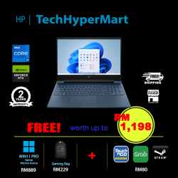 HP Victus 16-r0029TX-32-W11P 16.1" Laptop/ Notebook (i7-13700HX, 32GB, 512GB, NV RTX4070, W11P, 144Hz)