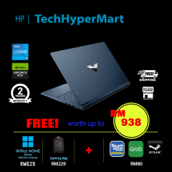 HP Victus 16-r0032TX-32-W11 16.1" Laptop/ Notebook (i5-13500HX, 32GB, 512GB, NV RTX4070, W11H, 144Hz)