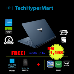 HP Victus 16-r0041TX-24-W11P 16.1" Laptop/ Notebook (i5-13500HX, 24GB, 512GB, NV RTX4060, W11P, 144Hz)
