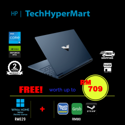 HP Victus 16-r0044TX 16.1" Laptop/ Notebook (i5-13500HX, 16GB, 512GB, NV RTX4050, W11H, 144Hz)