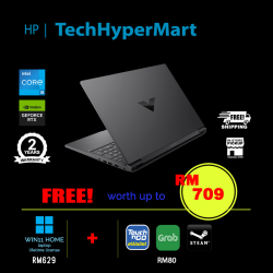 HP Victus 16-r0048TX 16.1" Laptop/ Notebook (i5-13500HX, 16GB, 512GB, NV RTX3050, W11H, 144Hz)