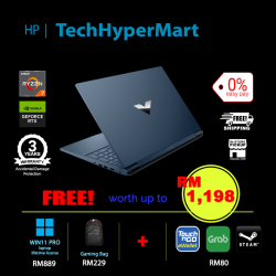 HP Victus 16-s0028AX-32-1-W11P-EPP 16.1" Laptop/ Notebook (Ryzen 7 7840HS, 32GB, 1TB, NV RTX4070, W11P, 144Hz)