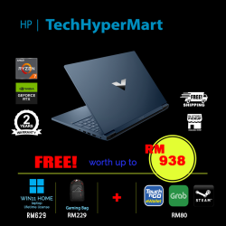 HP Victus 16-s0028AX-32-W11 16.1" Laptop/ Notebook (Ryzen 7 7840HS, 32GB, 512GB, NV RTX4070, W11H, 144Hz)