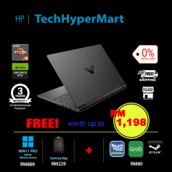 HP Victus 16-s0035AX-1-W11P-EPP 16.1" Laptop/ Notebook (Ryzen 5 7640HS, 16GB, 1TB, NV RTX4060, W11P, 144Hz)