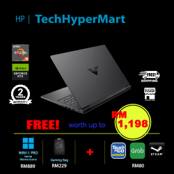 HP Victus 16-s0035AX-32-W11P 16.1" Laptop/ Notebook (Ryzen 5 7640HS, 32GB, 512GB, NV RTX4060, W11P, 144Hz)