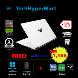 HP Victus 16-s0036AX-1-W11P-EPP 16.1" Laptop/ Notebook (Ryzen 5 7640HS, 16GB, 1TB, NV RTX4060, W11P, 144Hz)