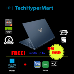 HP Victus 16-s0037AX-W11P 16.1" Laptop/ Notebook (Ryzen 5 7640HS, 16GB, 512GB, NV RTX4060, W11P, 144Hz)