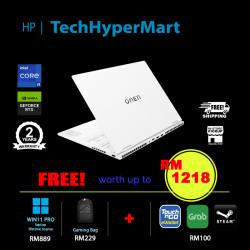 HP Omen Transcend 16-u0064TX-32-W11P 16" Laptop/ Notebook (i9-13900HX, 32GB, 1TB, NV RTX4070, W11P, Off H&S, 240Hz)
