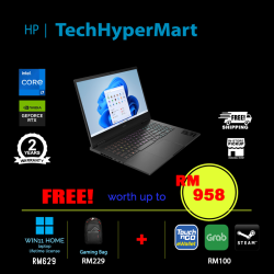 HP Omen 16-wf0066TX-32-W11 16.1" Laptop/ Notebook (i7-13700HX, 32GB, 1TB, NV RTX4060, W11H, 240Hz)