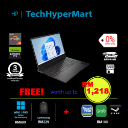 HP Omen 16-xf0026AX-32-2-W11P-EPP 16.1" Laptop/ Notebook (Ryzen 9 7940HS, 32GB, 2TB, NV RTX4070, W11P, 240Hz)