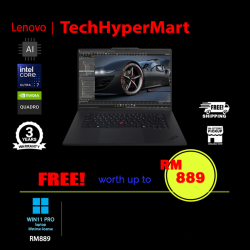 Lenovo ThinkPad P1 Gen 7 21KV002YMY 16" Laptop/ Notebook (Ultra 7 165H, 64GB, 2TB, NV RTX3000, W11P, AI Chip)