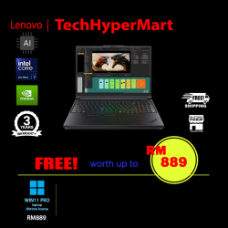 Lenovo ThinkPad P16 Gen 3 21RQ003DMA 16" Laptop/ Notebook (Ultra 7 265HX, 32GB, 3TB, NV RTX PRO 1000, W11P, AI Chip)