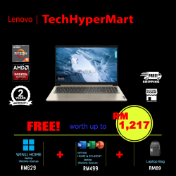 Lenovo IdeaPad 1 15ALC7 82R400EVMJ-24-W11 15.6" Laptop/ Notebook (Ryzen 5 5500U, 24GB, 512GB, AMD Radeon, W11H, Off H&S)